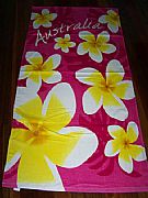 FRANGIPANI-AUSTRALIA-SPECIAL-XL-TOWEL-BRIGHT-PINK-NEW